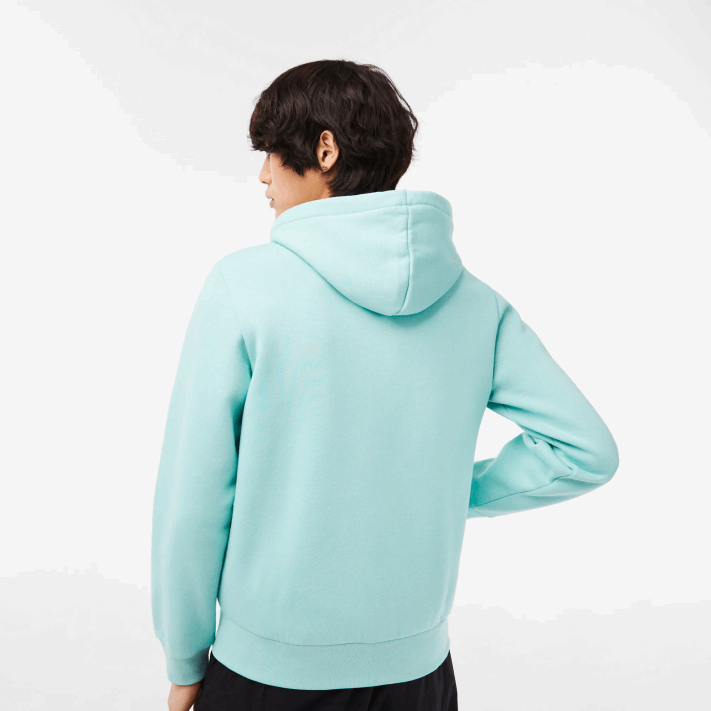 Lacoste moletom de lã bolso canguru com zíper homens perfeito lgf 88BL373 - Image 3