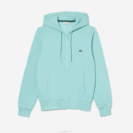 Lacoste moletom de lã bolso canguru com zíper homens perfeito lgf 88BL373 - Image 4