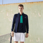 Lacoste moletom de tênis com zíper estampado esportivo homens azul marinho 166 88BL1051 - Image 2