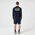 Lacoste moletom de tênis estampado esporte homens azul marinho 166 88BL1055 - Image 3