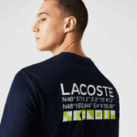 Lacoste moletom de tênis estampado esporte homens azul marinho 166 88BL1055 - Image 7