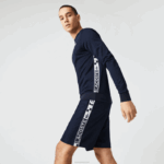 Lacoste moletom de tênis estampado esporte homens azul marinho 166 88BL1055 - Image 8