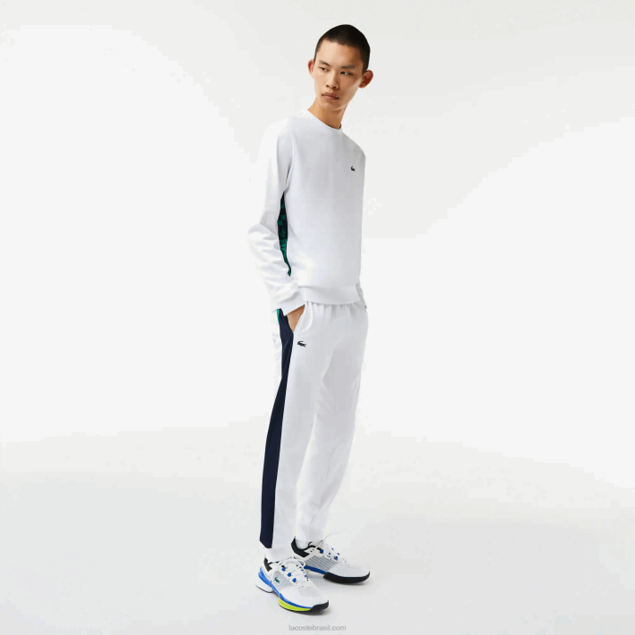 Lacoste moletom de tênis estampado esporte homens branco 001 88BL1056 - Image 2