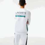 Lacoste moletom de tênis estampado esporte homens branco 001 88BL1056 - Image 3