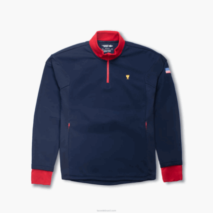 Lacoste moletom esporte homens azul marinho vermelho aj2 88BL370