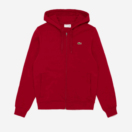 Lacoste moletom esportivo leve bimatéria homens bordeaux 4cw 88BL950