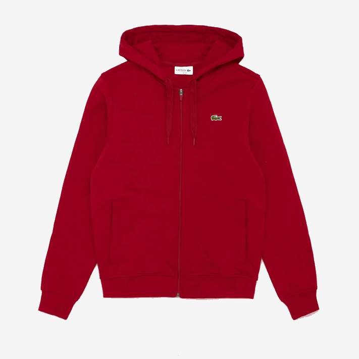 Lacoste moletom esportivo leve bimatéria homens bordeaux 4cw 88BL950 - Image 1