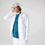 Lacoste moletom esportivo leve bimatéria homens branco 800 88BL948 - Image 4
