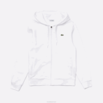 Lacoste moletom esportivo leve bimatéria homens branco 800 88BL948 - Image 5