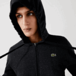 Lacoste moletom esportivo leve bimatéria homens cinza h88 88BL1126 - Image 2