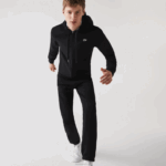 Lacoste moletom esportivo leve bimatéria homens preto c31 88BL947 - Image 7