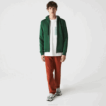 Lacoste moletom esportivo leve bimatéria homens verde s30 88BL1163