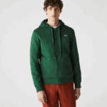 Lacoste moletom esportivo leve bimatéria homens verde s30 88BL1163 - Image 4