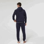 Lacoste moletom felpudo com zíper homens azul marinho 166 88BL1276 - Image 3