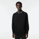 Lacoste moletom gola logo homens preto 031 88BL358