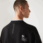 Lacoste moletom piquê solto homens preto 031 88BL999 - Image 6