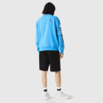 Lacoste moletom solto com estampa reflexiva homens azul 4x 88BL984 - Image 2