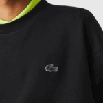 Lacoste moletom solto com estampa reflexiva homens preto 031 88BL982 - Image 2