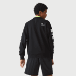 Lacoste moletom solto com estampa reflexiva homens preto 031 88BL982 - Image 3