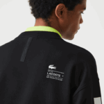 Lacoste moletom solto com estampa reflexiva homens preto 031 88BL982 - Image 6