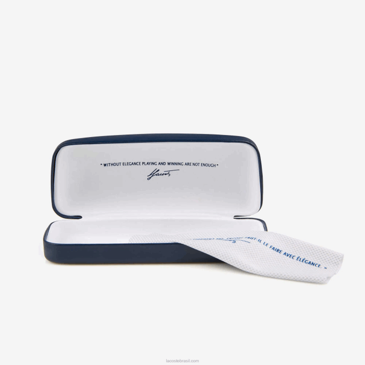 Lacoste óculos de sol la piquee de acetato oval homens havana brn 214 88BL2201 - Image 3