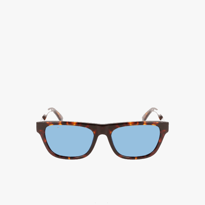 Lacoste óculos de sol retângulo estilo escala L.12.12 em acetato homens havana mate 230 88BL2184 - Image 3