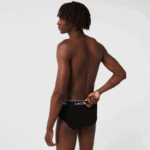 Lacoste pack de 3 cuecas casuais homens preto 031 88BL1421 - Image 3