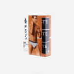 Lacoste pack de 3 cuecas casuais homens preto 031 88BL1421 - Image 6