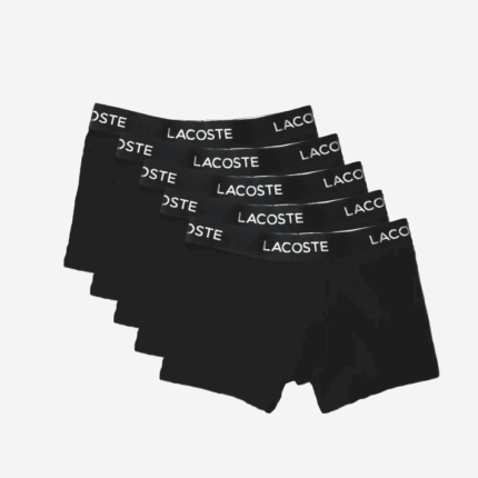 Lacoste Pacote de 5 calções de algodão elástico homens preto 031 88BL1412