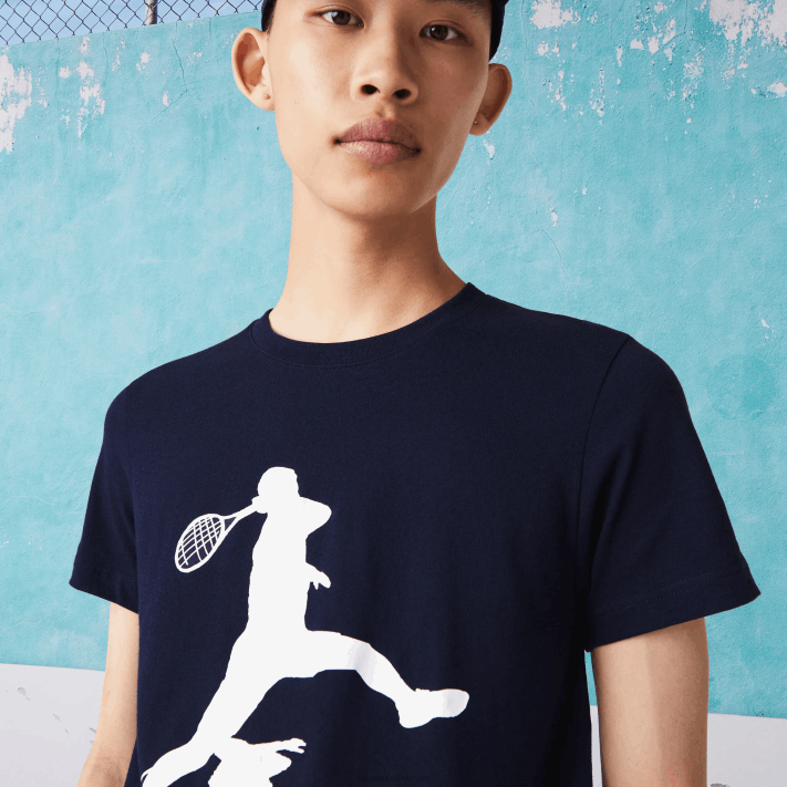 Lacoste pacote esportivo x novak djokovic homens azul marinho 166 88BL1484 - Image 1