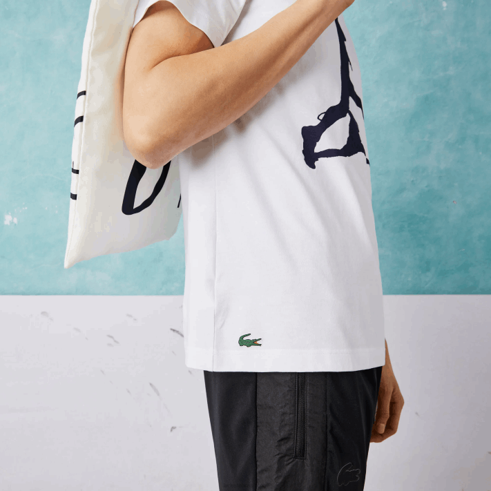 Lacoste pacote esportivo x novak djokovic homens branco 001 88BL1483 - Image 5