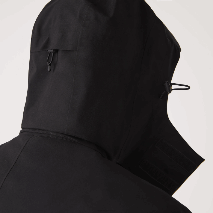 Lacoste parka impermeável com capuz removível na altura do joelho homens preto 031 88BL1273 - Image 3