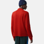 Lacoste polo clássico com estampa salpicada homens vermelho 7cq 88BL705 - Image 3