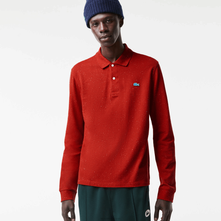 lacoste_polo_classico_com_estampa_salpicada_homens_vermelho_7cq_88bl705.png Lacoste polo clássico com estampa salpicada homens vermelho 7cq 88BL705 - Image 1