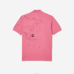 Lacoste polo de algodão orgânico estampado l.12.12 original homens rosa 2r3 88BL113 - Image 2