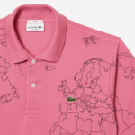 Lacoste polo de algodão orgânico estampado l.12.12 original homens rosa 2r3 88BL113 - Image 3