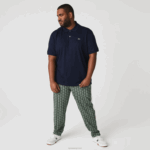 Lacoste polo de algodão pima de ajuste regular homens azul marinho 166 88BL791 - Image 6