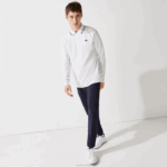 Lacoste pólo de golfe respirável esporte homens branco azul marinho 522 88BL847 - Image 2