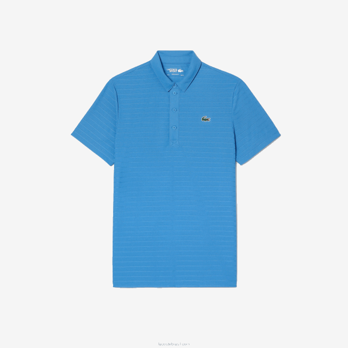Lacoste polo de golfe respirável texturizado esportivo homens azul l99 88BL67 - Image 4