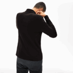 Lacoste polo de manga longa de algodão pima de ajuste regular homens preto 031 88BL858 - Image 3