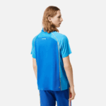 Lacoste polo de poliéster reciclado de tênis com tecnologia ultra-dry homens azul amarelo aw9 88BL138 - Image 3