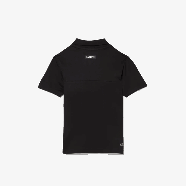 Lacoste polo de tênis color block esportivo crianças preto azul branco 7ke 88BL3150 - Image 5