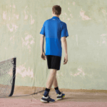 Lacoste polo de tênis esportivo slim fit sem costura homens pth amarelo azul 88BL771 - Image 3
