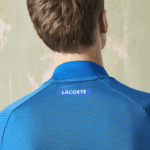 Lacoste polo de tênis esportivo slim fit sem costura homens pth amarelo azul 88BL771 - Image 5