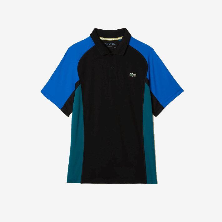 Lacoste polo de tênis esportivo termorregulador homens azul preto verde y57 88BL780 - Image 5