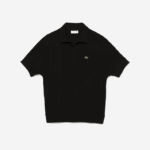 Lacoste polo em piquê solto e esvoaçante mulheres preto 031 88BL2463 - Image 5