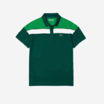 Lacoste polo esporte regular fit em piquê termorregulador homens verde preto branco zqg 88BL1312 - Image 4