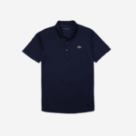 Lacoste polo interlock respirável e resistente à abrasão esportivo homens azul marinho 166 88BL166 - Image 5