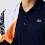 Lacoste polo interlock respirável e resistente à abrasão esportivo homens azul marinho 166 88BL166 - Image 7