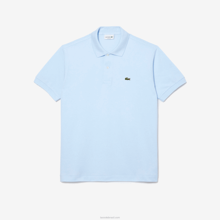 Lacoste polo l.12.12 original homens azul claro t01 88BL61 - Image 4